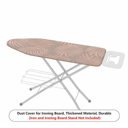1-Piece Leaf Tropical Beige  Ironing Board Cover, Universal Size, Without Board