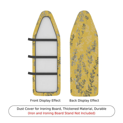 1-Piece Yellow Leaf Floral  Ironing Board Cover, Universal Size, Without Board