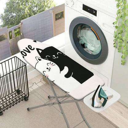 1-Piece Cute Cat Love  Ironing Board Cover, Universal Size, Without Board