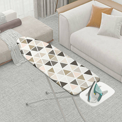 1-Piece Geometric Pattern Beige Brown Triangle  Ironing Board Cover, Universal Size, Without Board