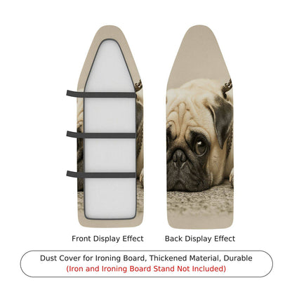 1-Piece Pug Dog Cute Animal  Ironing Board Cover, Universal Size, Without Board