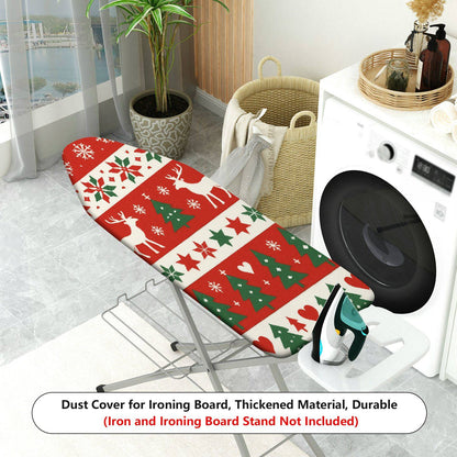 1-Piece Christmas Reindeer Snowflake  Ironing Board Cover, Universal Size, Without Board