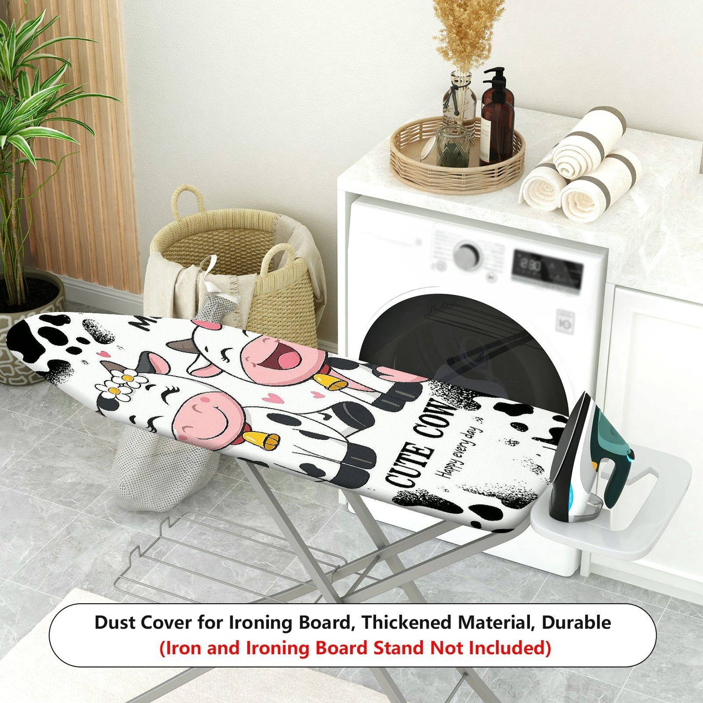 1-Piece Cute Cow  Fun  Ironing Board Cover, Universal Size, Without Board