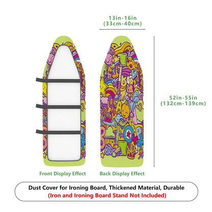1-Piece Colorful Fun  Ironing Board Cover, Universal Size, Without Board