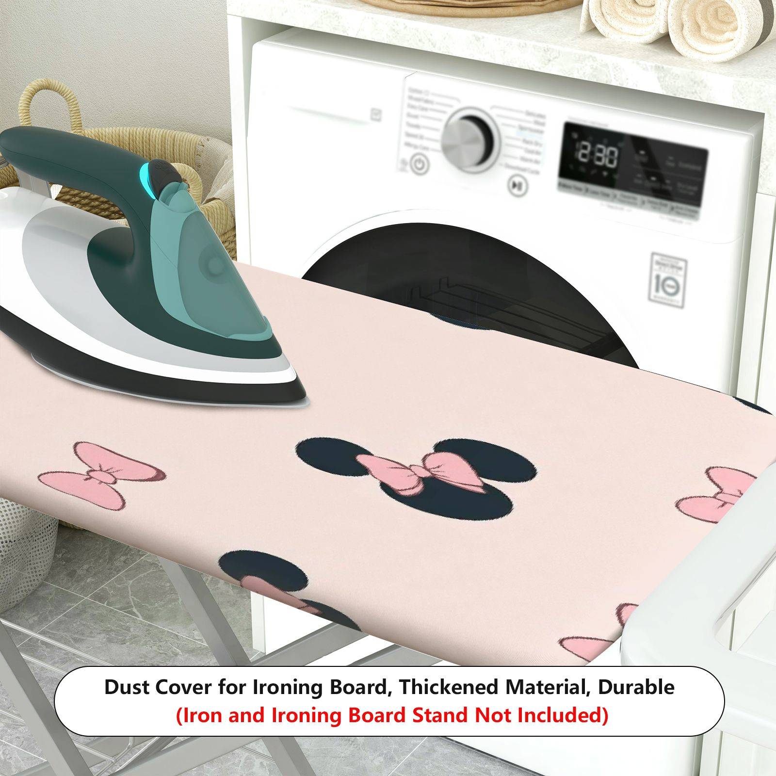 1-Piece Cute Bow Minnie Theme  Ironing Board Cover, Universal Size, Without Board