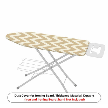 1-Piece Zigzag Beige Pattern Decorative  Ironing Board Cover, Universal Size, Without Board