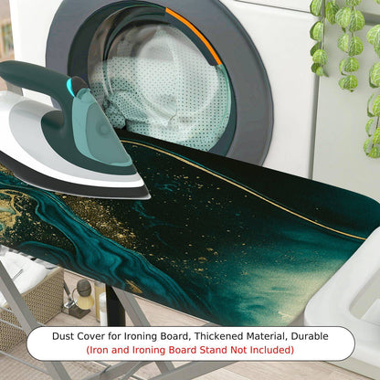 1-Piece Abstract Art Elegant Waves Marble  Ironing Board Cover, Universal Size, Without Board