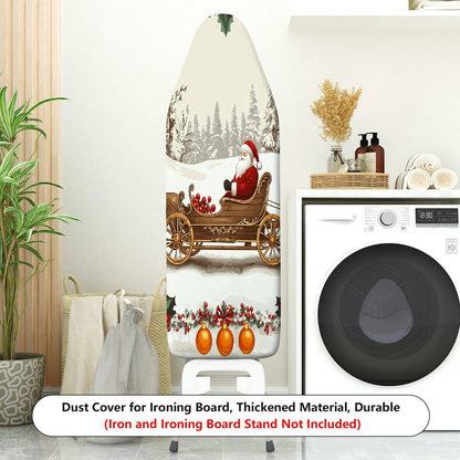 1-Piece Christmas Santa Sleigh Holiday  Ironing Board Cover, Universal Size, Without Board
