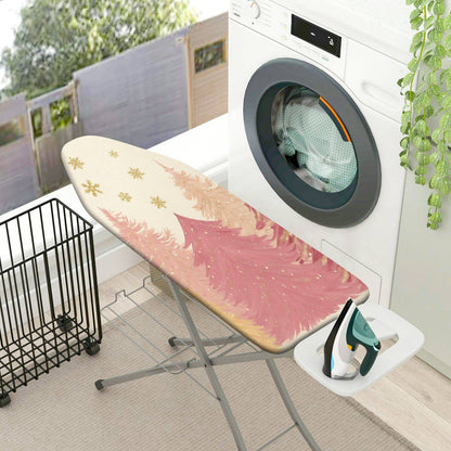 1-Piece Christmas Snowflakes Trees  Ironing Board Cover, Universal Size, Without Board