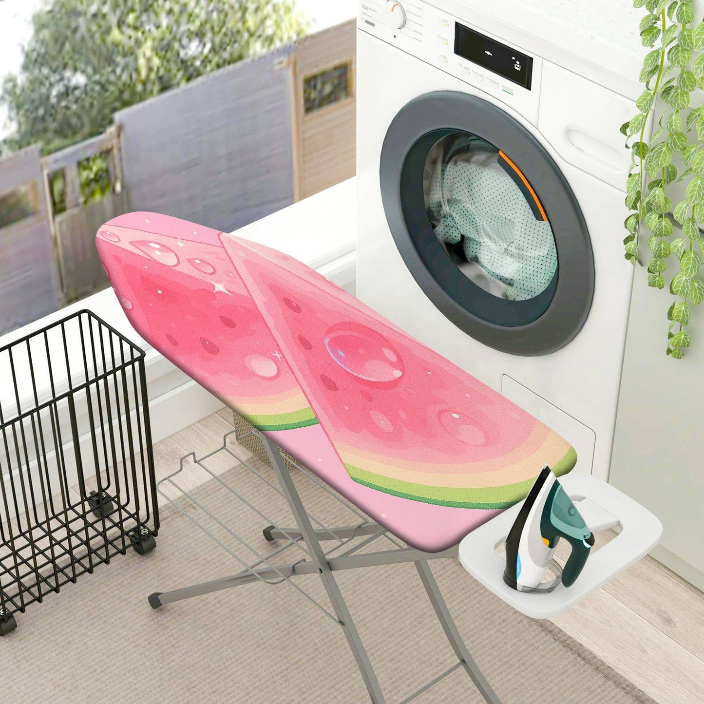 1-Piece Watermelon Fruit Fun  Ironing Board Cover, Universal Size, Without Board