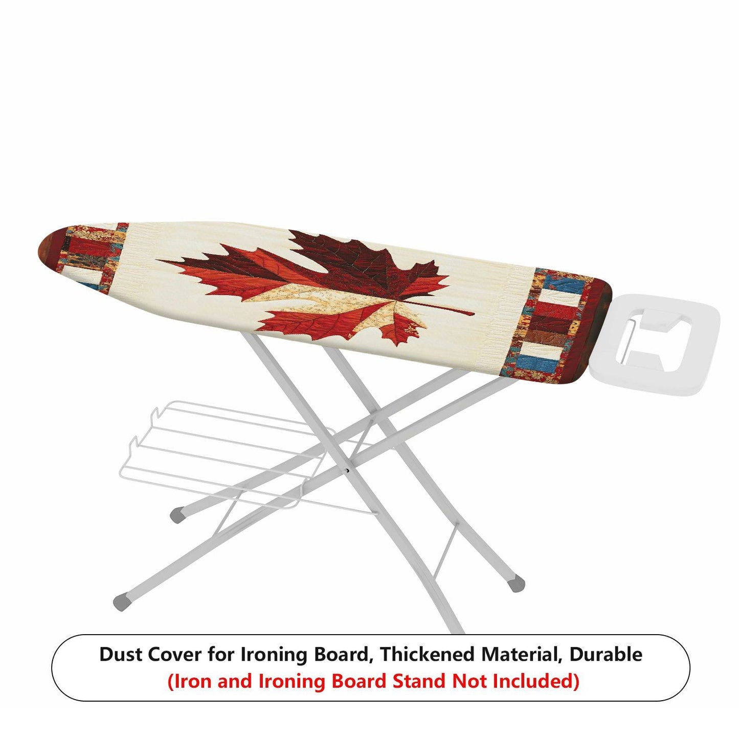 1-Piece Maple Leaf Plaid Autumn  Ironing Board Cover, Universal Size, Without Board