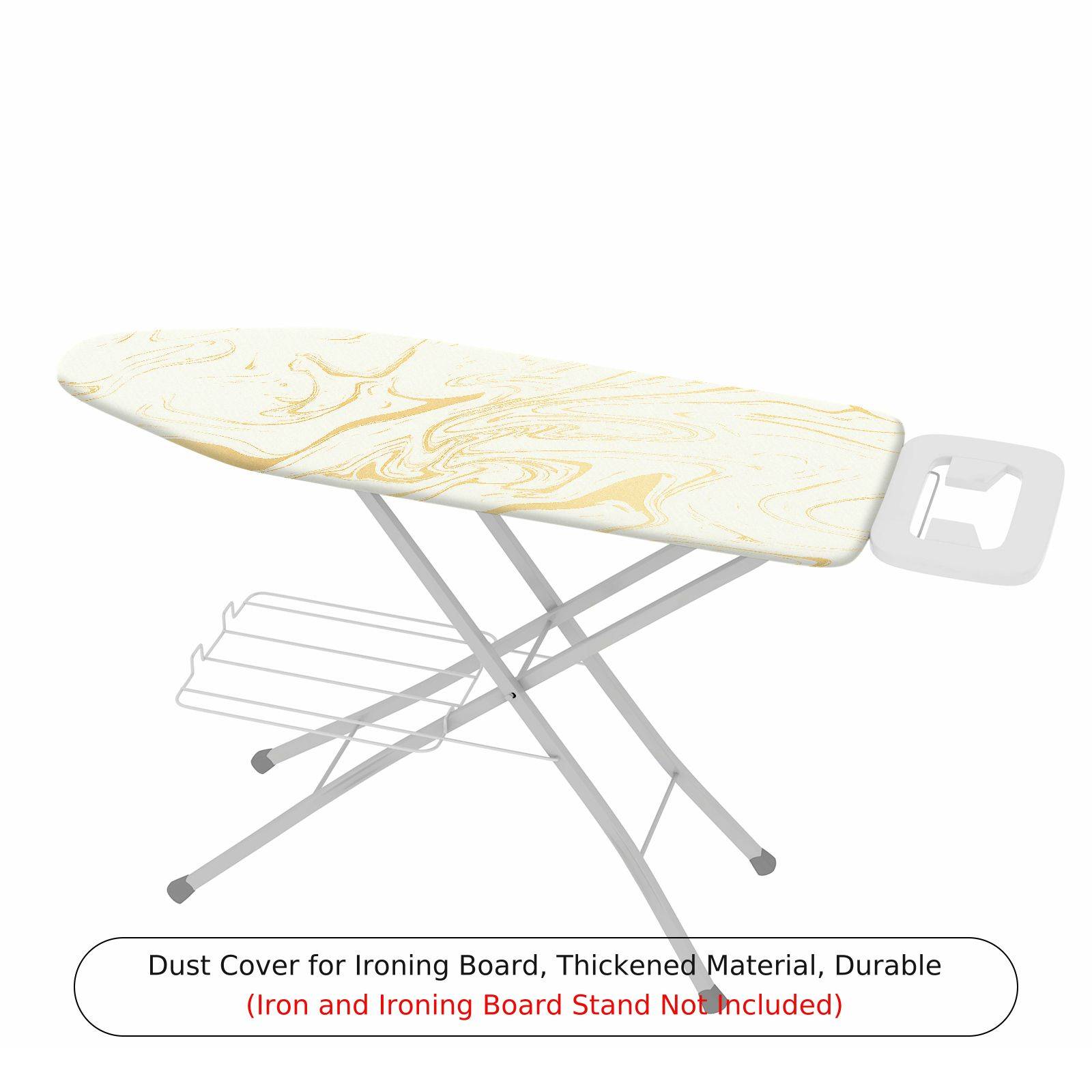 1-Piece Marble Pattern Light Beige Abstract  Ironing Board Cover, Universal Size, Without Board