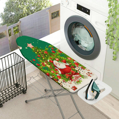 1-Piece Christmas Santa Snowman  Ironing Board Cover, Universal Size, Without Board