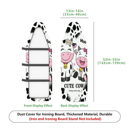 1-Piece Cow Cute Animal Funny  Ironing Board Cover, Universal Size, Without Board