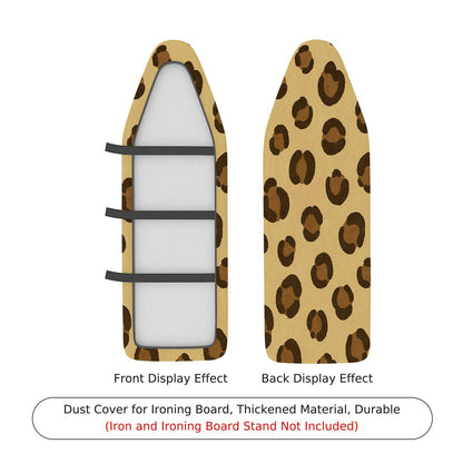 1-Piece Leopard Print Beige Brown  Ironing Board Cover, Universal Size, Without Board