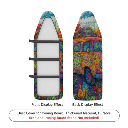1-Piece Abstract Art Colorful Psychedelic  Ironing Board Cover, Universal Size, Without Board