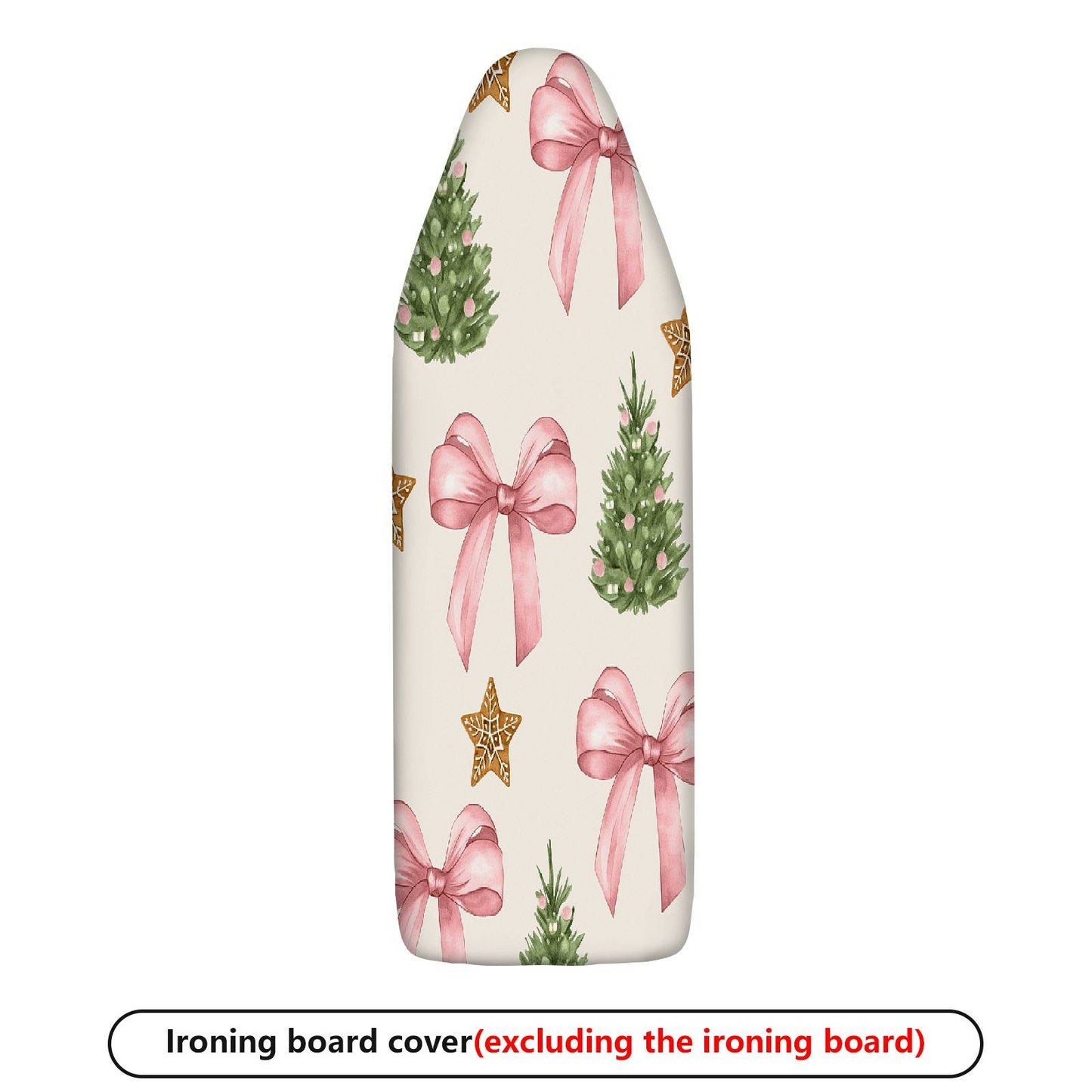 1-Piece Christmas Bow Tree Star  Ironing Board Cover, Universal Size, Without Board