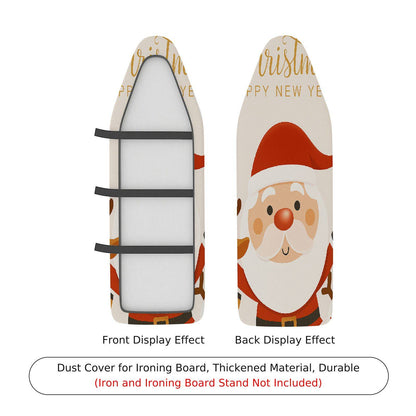 1-Piece Christmas Santa HappyNewYear  Ironing Board Cover, Universal Size, Without Board