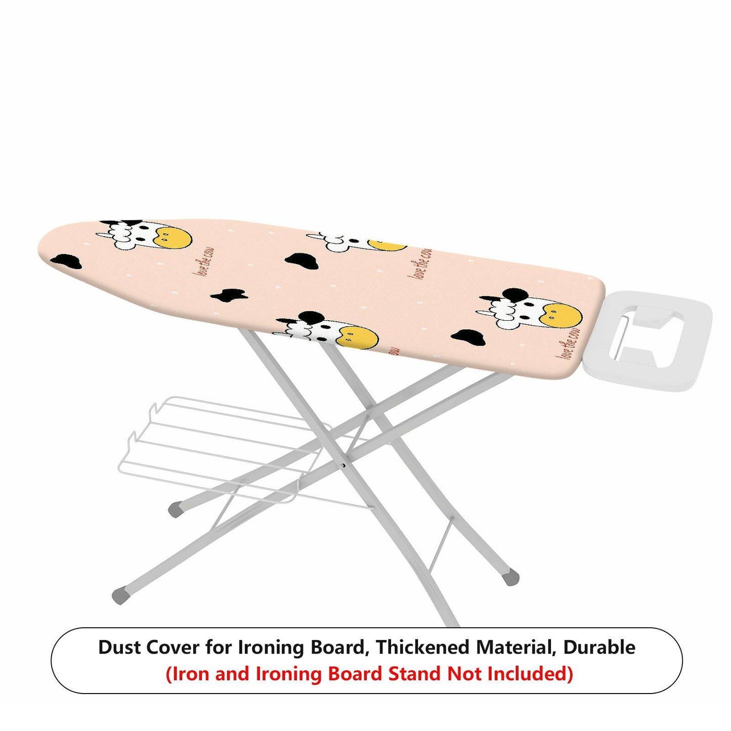 1-Piece Cow Print Cute Pink  Ironing Board Cover, Universal Size, Without Board