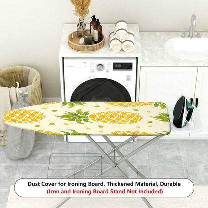 1-Piece Pineapple Pattern Yellow Green Fruit Theme  Ironing Board Cover, Universal Size, Without Board