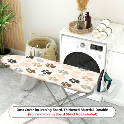1-Piece Pawprint Pattern Beige Color Cute  Ironing Board Cover, Universal Size, Without Board