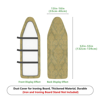 1-Piece Elegant Floral Pattern Beige  Ironing Board Cover, Universal Size, Without Board