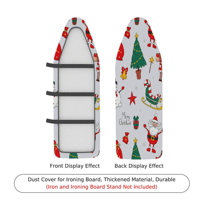 1-Piece Christmas Santa Tree Snowman  Ironing Board Cover, Universal Size, Without Board