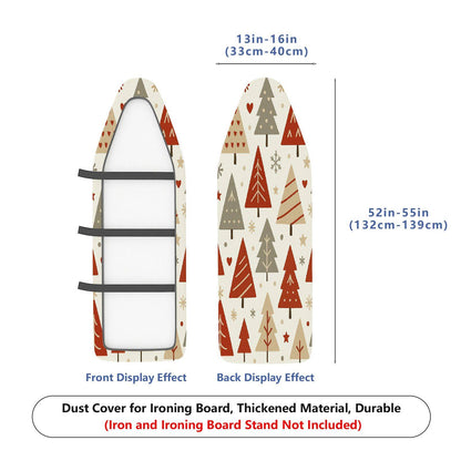 1-Piece Festive Christmas Tree Winter  Ironing Board Cover, Universal Size, Without Board