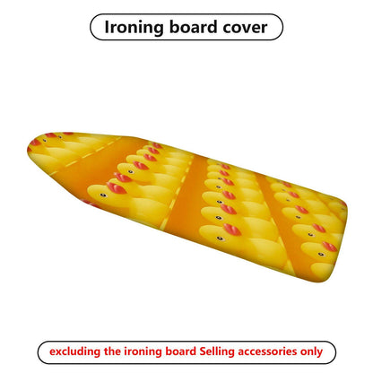 1-Piece Yellow Duck Fun Vibrant  Ironing Board Cover, Universal Size, Without Board