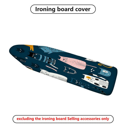 1-Piece Cat Design Fun  Animal  Ironing Board Cover, Universal Size, Without Board