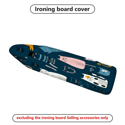 1-Piece Cat Design Fun  Animal  Ironing Board Cover, Universal Size, Without Board