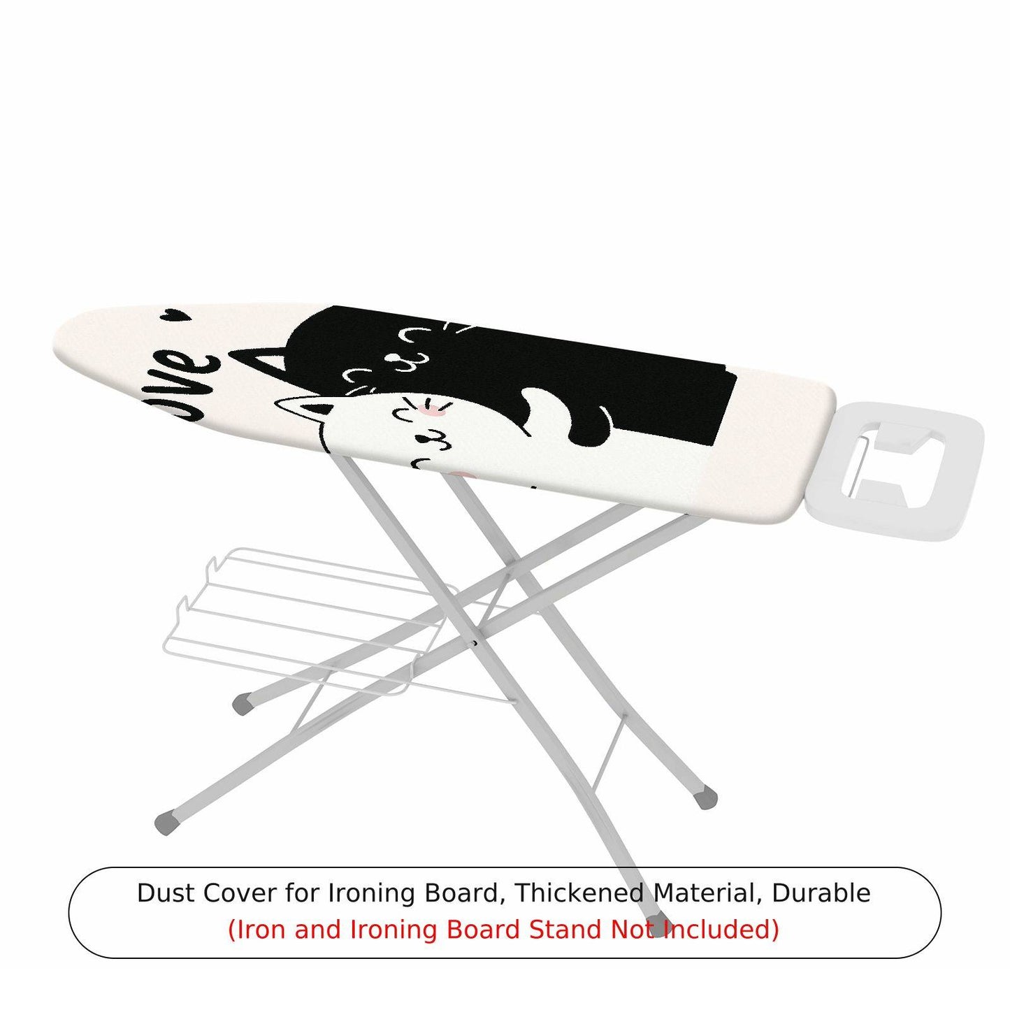 1-Piece Cute Cat Love  Ironing Board Cover, Universal Size, Without Board
