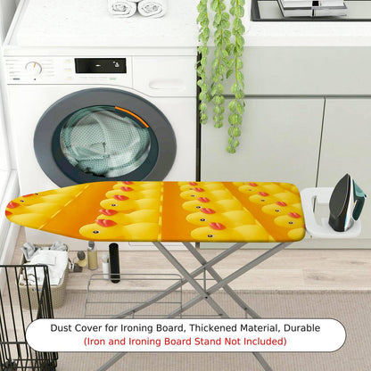 1-Piece Yellow Duck Fun Vibrant  Ironing Board Cover, Universal Size, Without Board