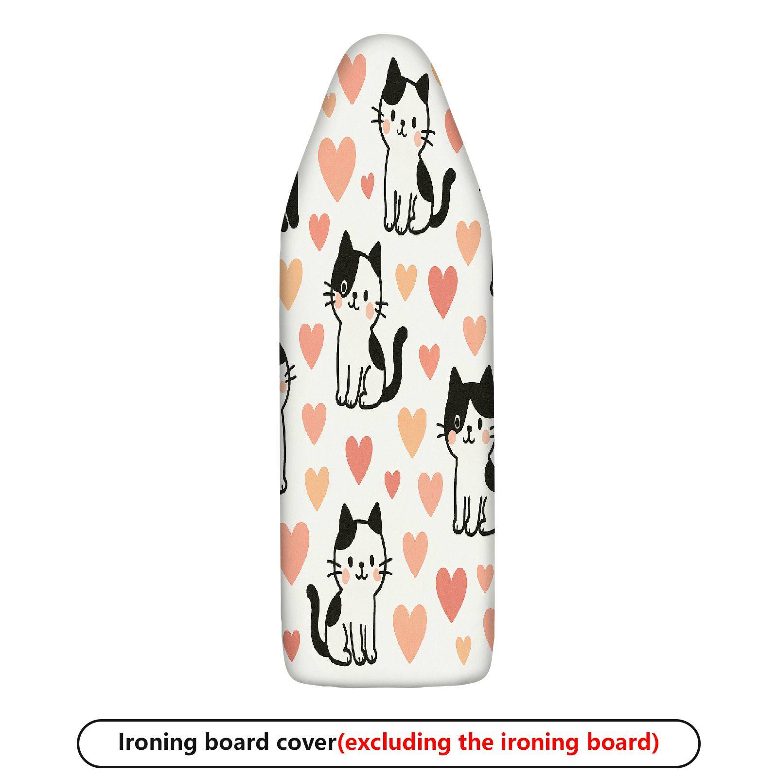 1-Piece Cute Cat Heart Pattern  Ironing Board Cover, Universal Size, Without Board