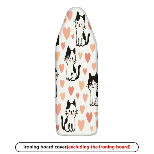 1-Piece Cute Cat Heart Pattern  Ironing Board Cover, Universal Size, Without Board