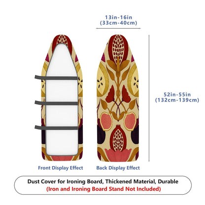 1-Piece Fruit Floral Pattern Vibrant  Ironing Board Cover, Universal Size, Without Board