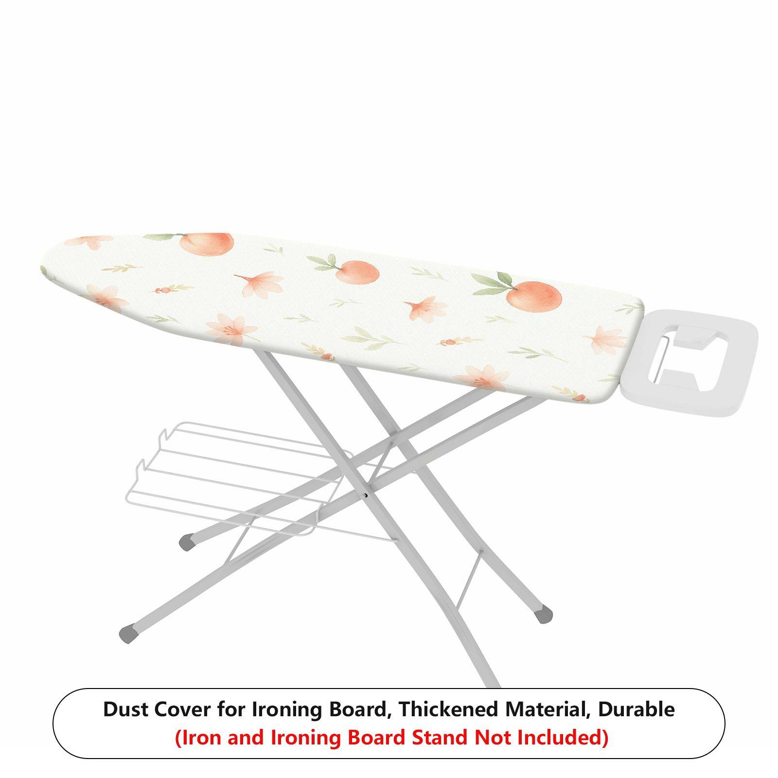 1-Piece Floral Fruit Pattern Peach  Ironing Board Cover, Universal Size, Without Board